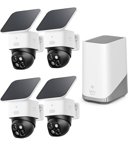 Amazon.com : eufy Security SoloCam S340 4-Cam Kit (HomeBase S380